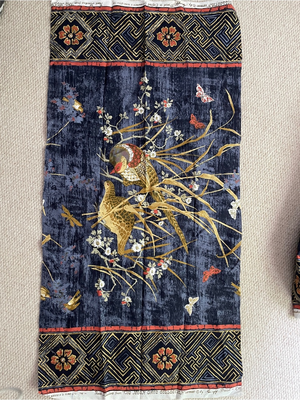 Roughly 3 yards fabric
